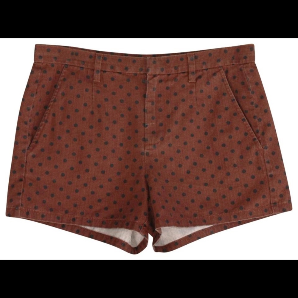 Madewell Brown Polkadot Shorts